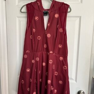 Marvel Her Universe Athletic Dress with hood NWOT